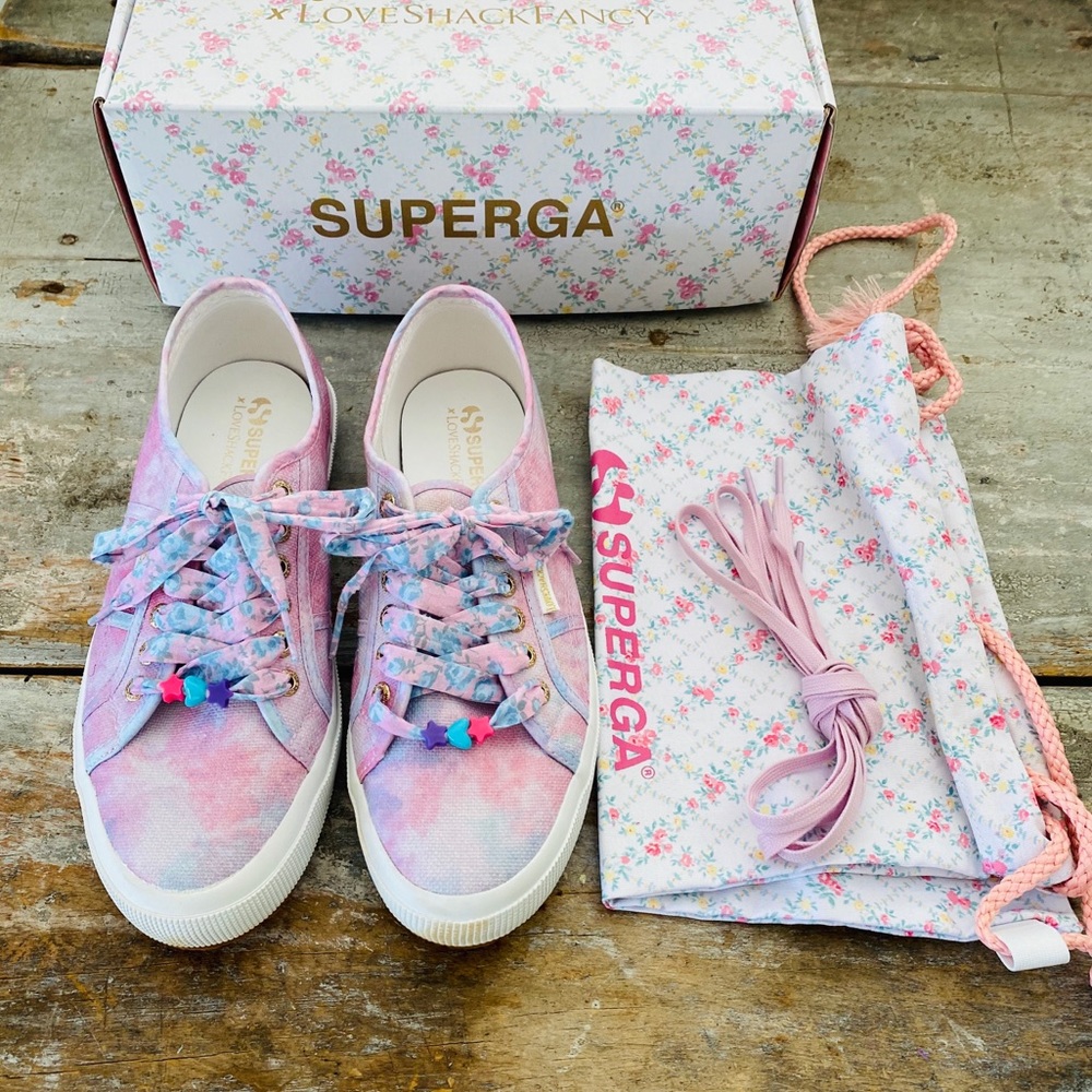 ♥️ LoveShackFancy ♥️ Superga Pastel Multi Sneakers